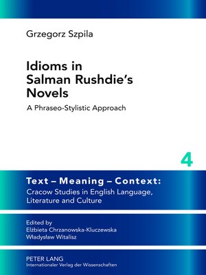 cover image of Idioms in Salman Rushdies Novels